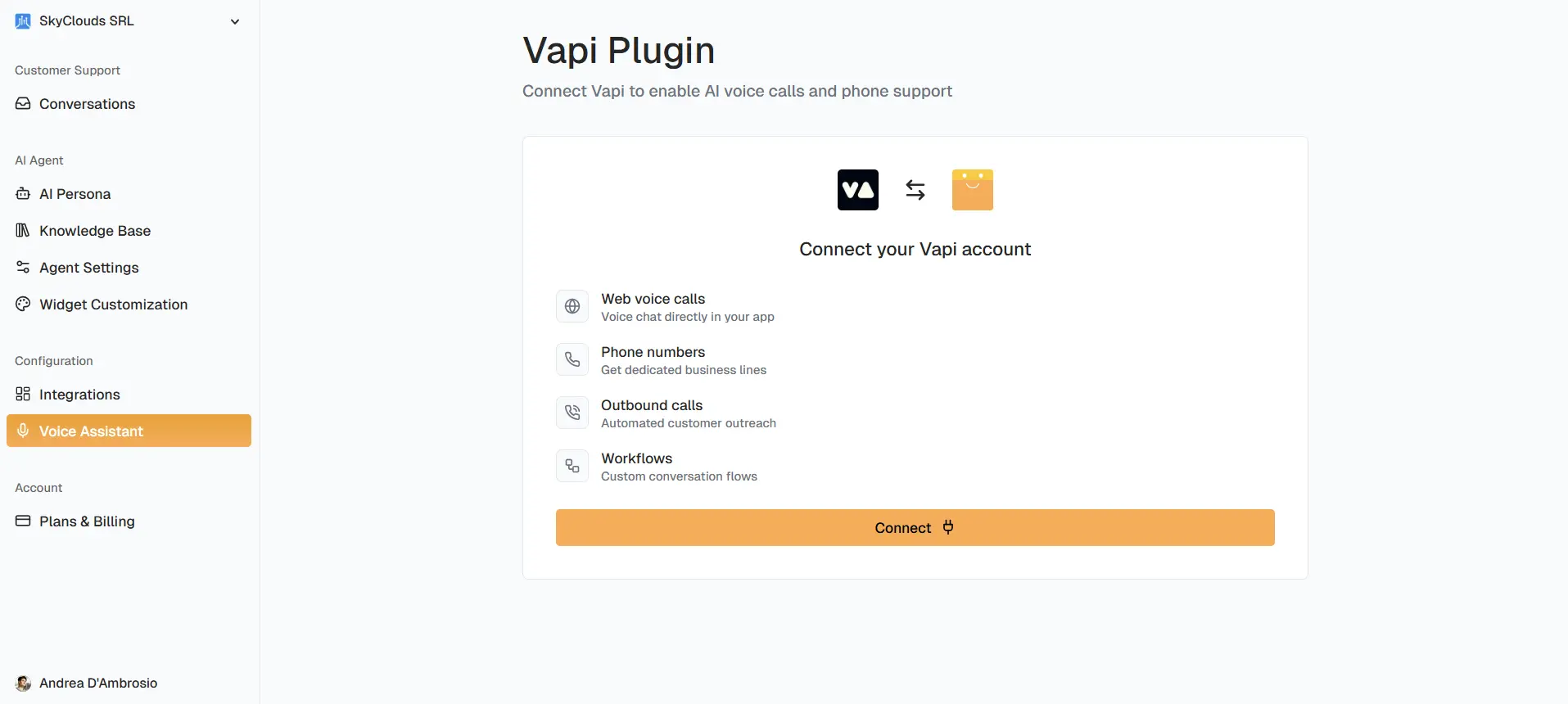 Vapi Integration Dashboard
